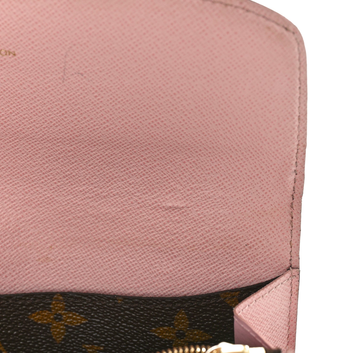 Louis Vuitton Monogram Emilie Wallet Rose Ballerine 10 of 13