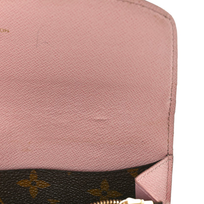 Louis Vuitton Monogram Emilie Wallet Rose Ballerine 10 of 13