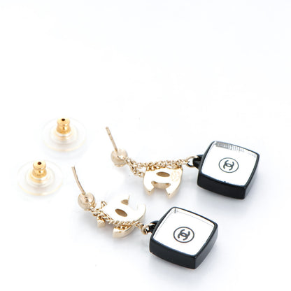 Chanel Mirror CC Drop Earrings Multicolor Gold 4 of 5