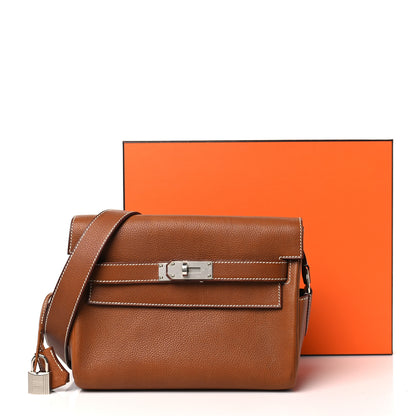 Hermes Barenia Faubourg Kelly Messenger PM Fauve 12 of 12
