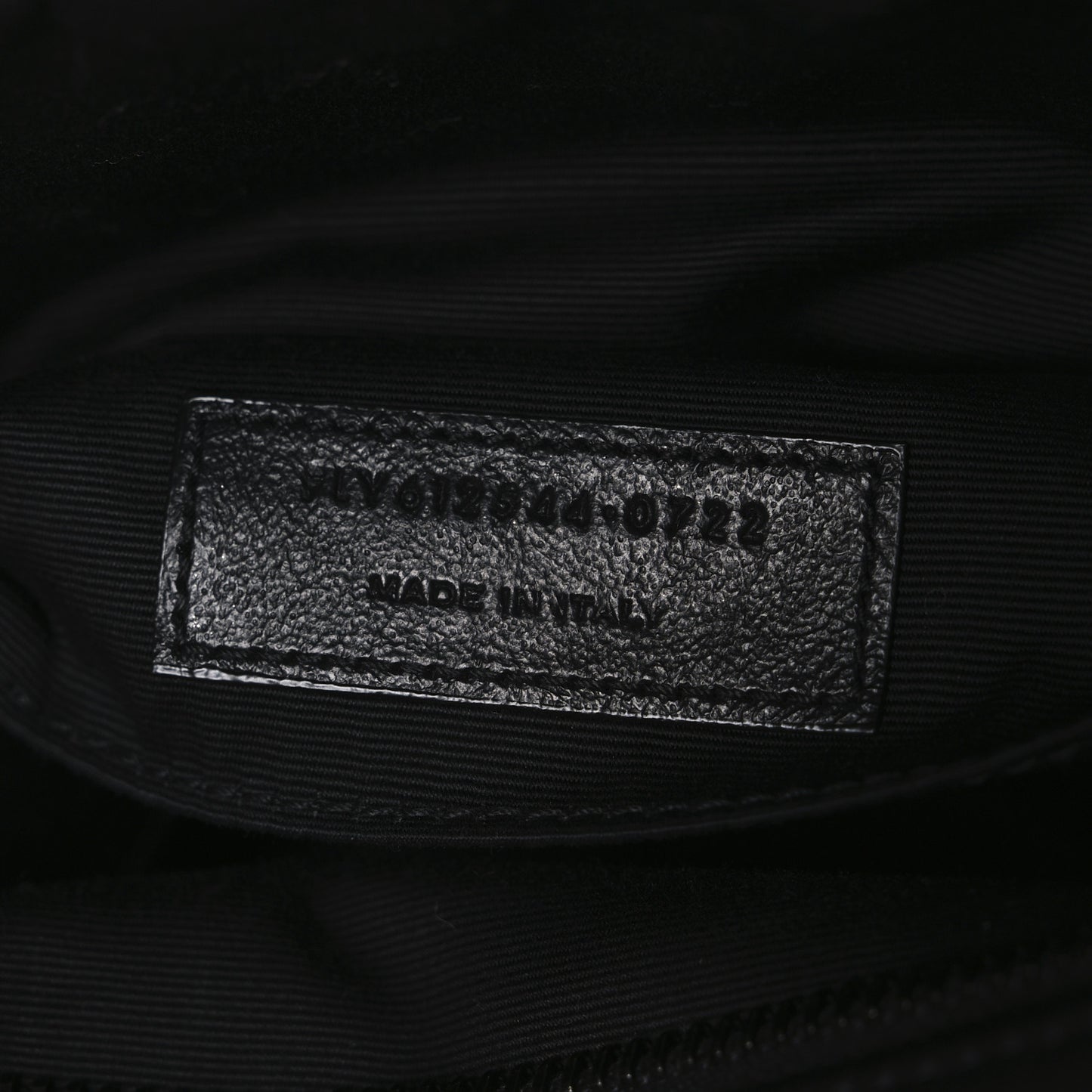 Calfskin Matelasse Monogram Monochrome Lou Camera Bag Black