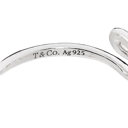 Tiffany Sterling Silver Paloma Picasso Graffiti Love Ring 54 7 4 of 6