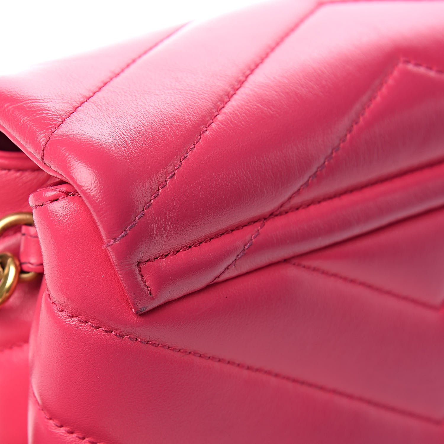 Saint Laurent Calfskin Y Quilted Monogram Toy Loulou Crossbody Bag Freesia 15 of 17