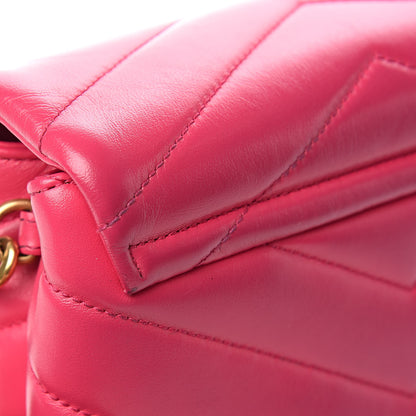 Saint Laurent Calfskin Y Quilted Monogram Toy Loulou Crossbody Bag Freesia 15 of 17