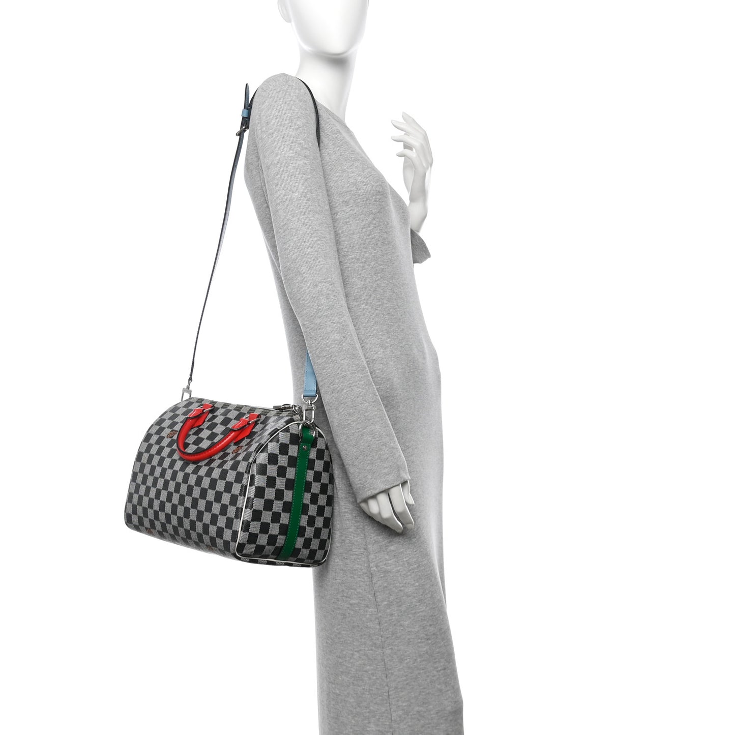 Damier Speedy Bandouliere 30 Black White