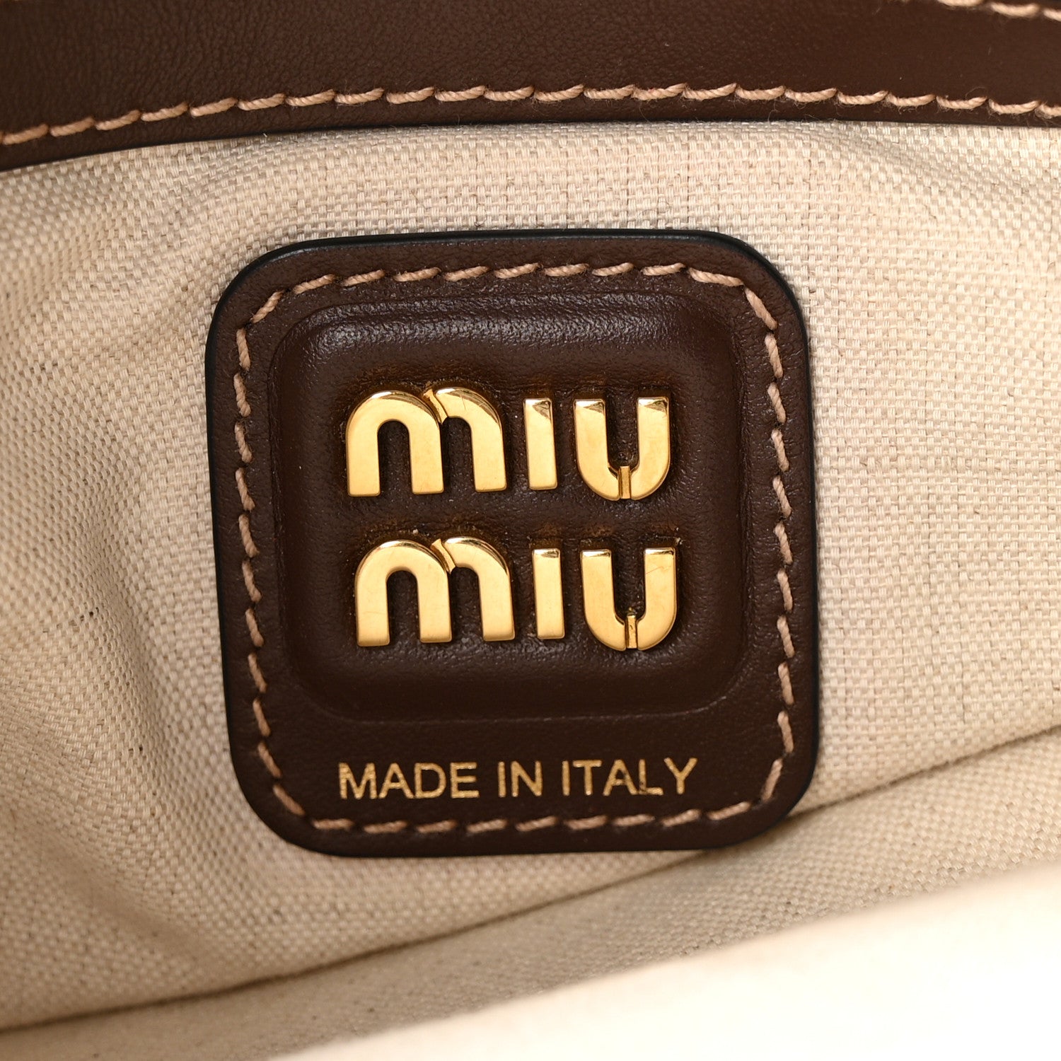 Miu Miu Nappa Ivy Bag Briarwood 6 of 11