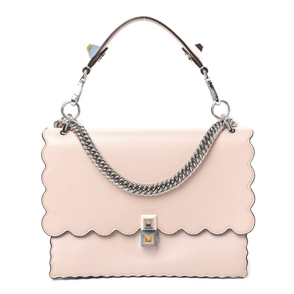 Fendi Vitello Liberty Scalloped Studded Kan I Shoulder Bag Plaster 1 of 8