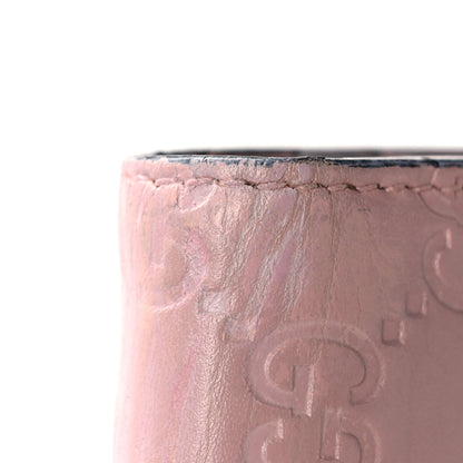 Gucci Guccissima Signature Crystal Cat Card Case Wallet Light Candy Pink 14 of 15