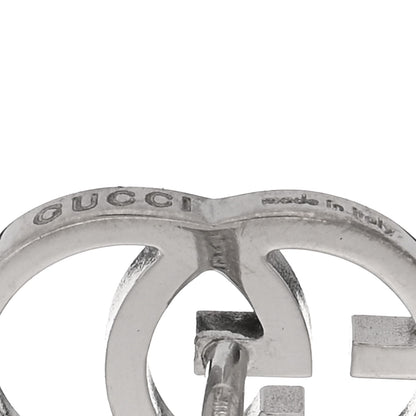 Gucci 18K White Gold GG Tissue Stud Earrings 3 of 5
