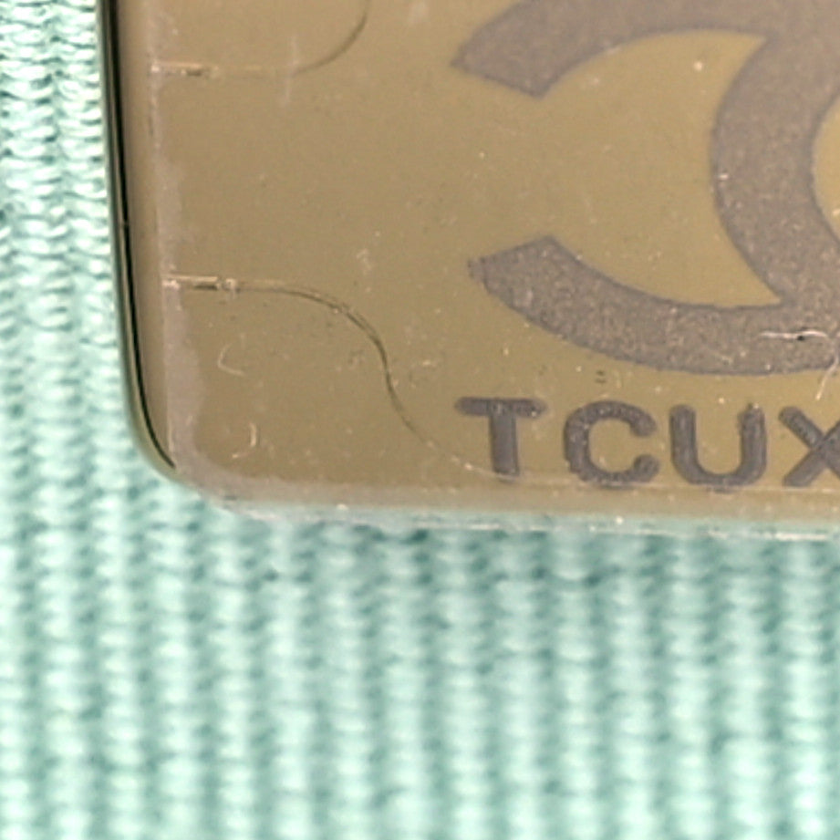 Chanel Caviar Quilted Small Round Vanity With Chain Light Green 7 of 9