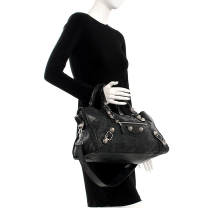 Balenciaga Agneau Giant 21 Silver Hardware Part Time Black 3 of 8