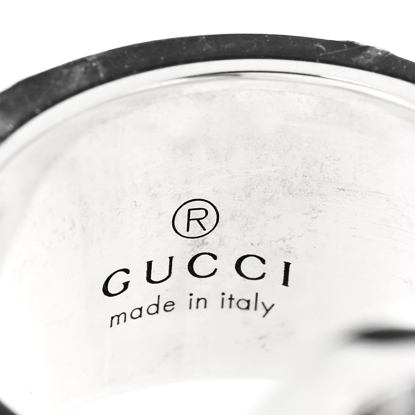 Sterling Silver Grey Diamond GucciGhost Ghost Ring 48 4.5