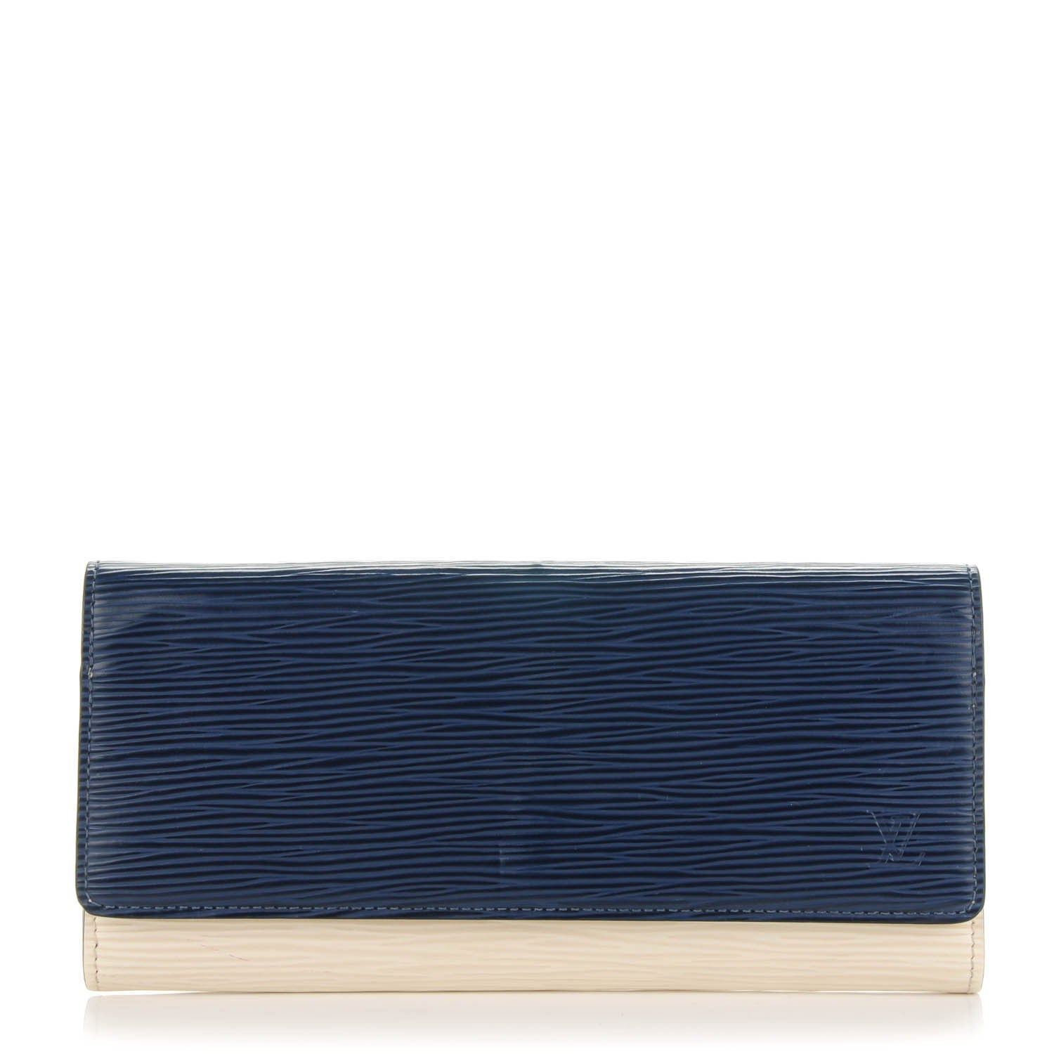 Louis Vuitton Epi Bi-Color Flore Wallet Indigo Ivory 1 of 7