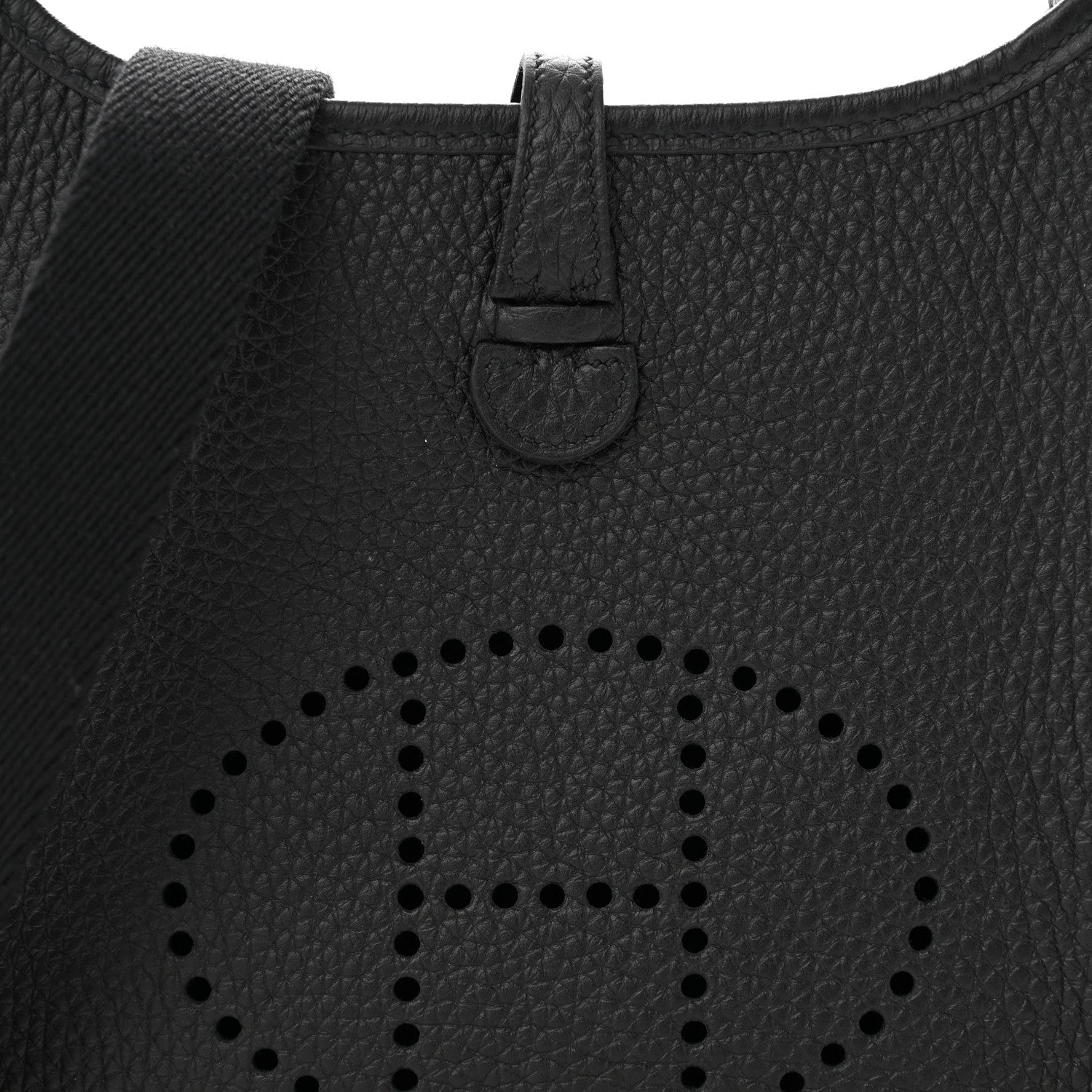 Hermes Taurillon Clemence Evelyne TPM Black 8 of 11
