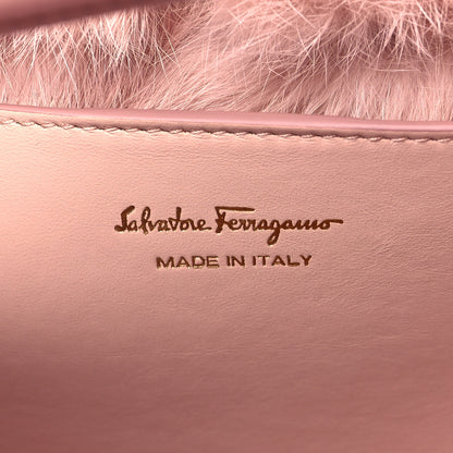 Salvatore Ferragamo Suede Mink Medium Meera Tote Pink 5 of 9