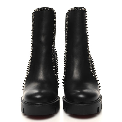 Christian Louboutin Nappa Out Line Spike Lug 100 Boots 37 Black 2 of 7