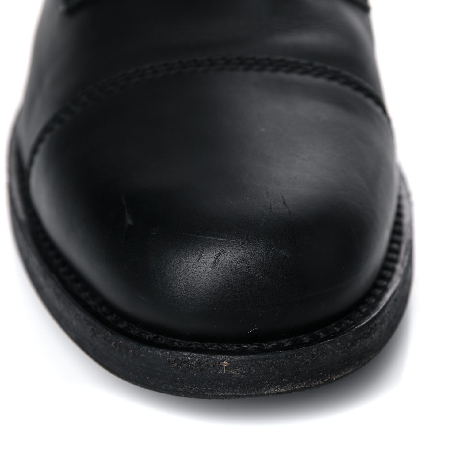Chanel Calfskin Quilted Lace Up Combat Boots 40.5 Black 9 of 17
