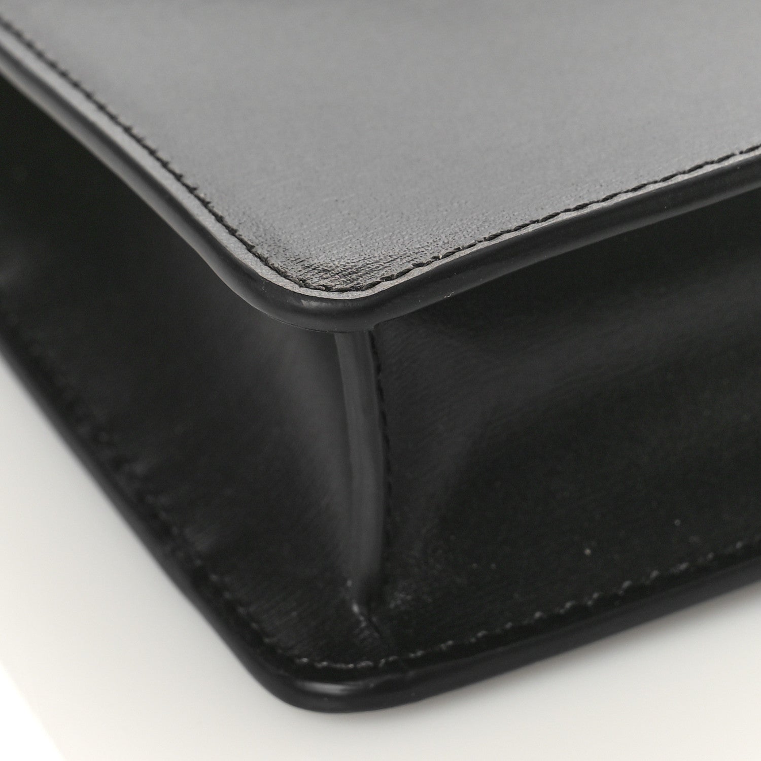 Celine Shiny Calfskin Triomphe Margo Wallet on Chain Black 7 of 9
