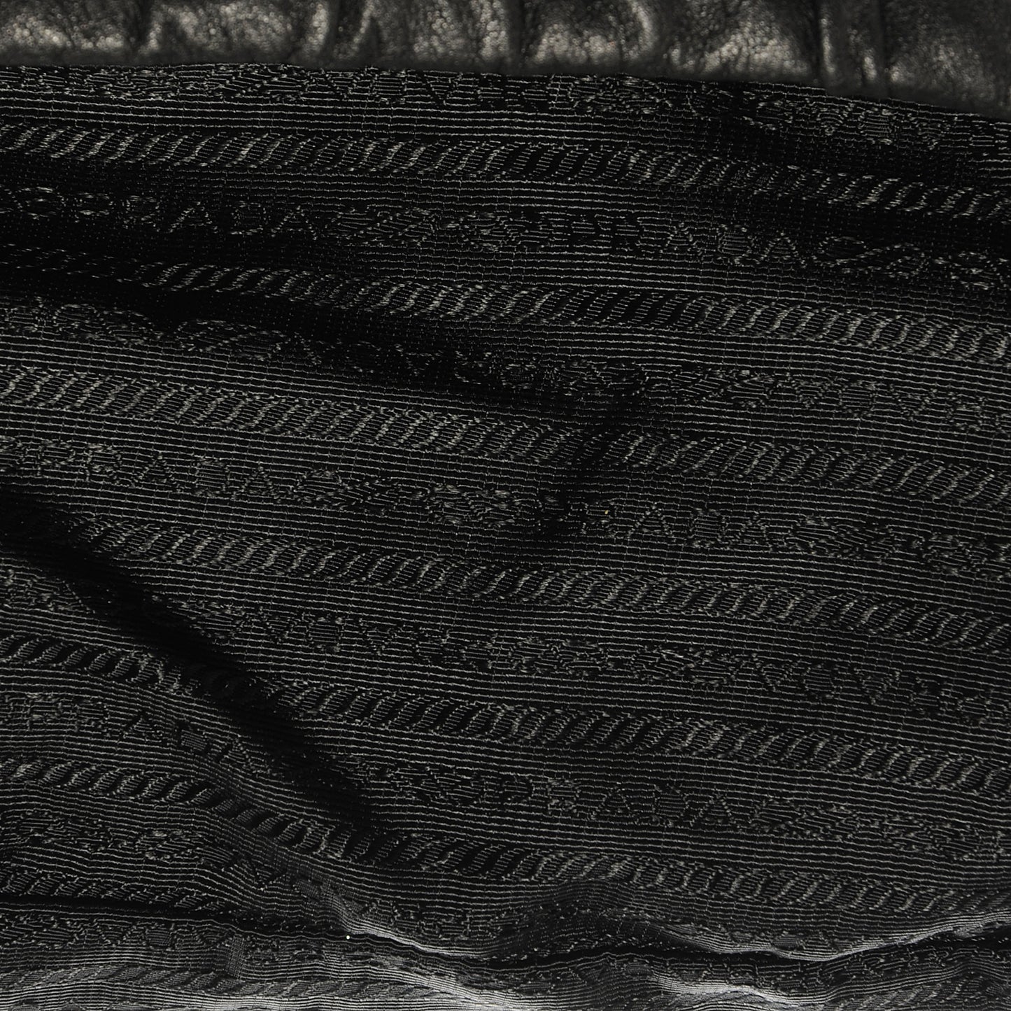 Nappa Dressy Gaufre Flap Bag Black