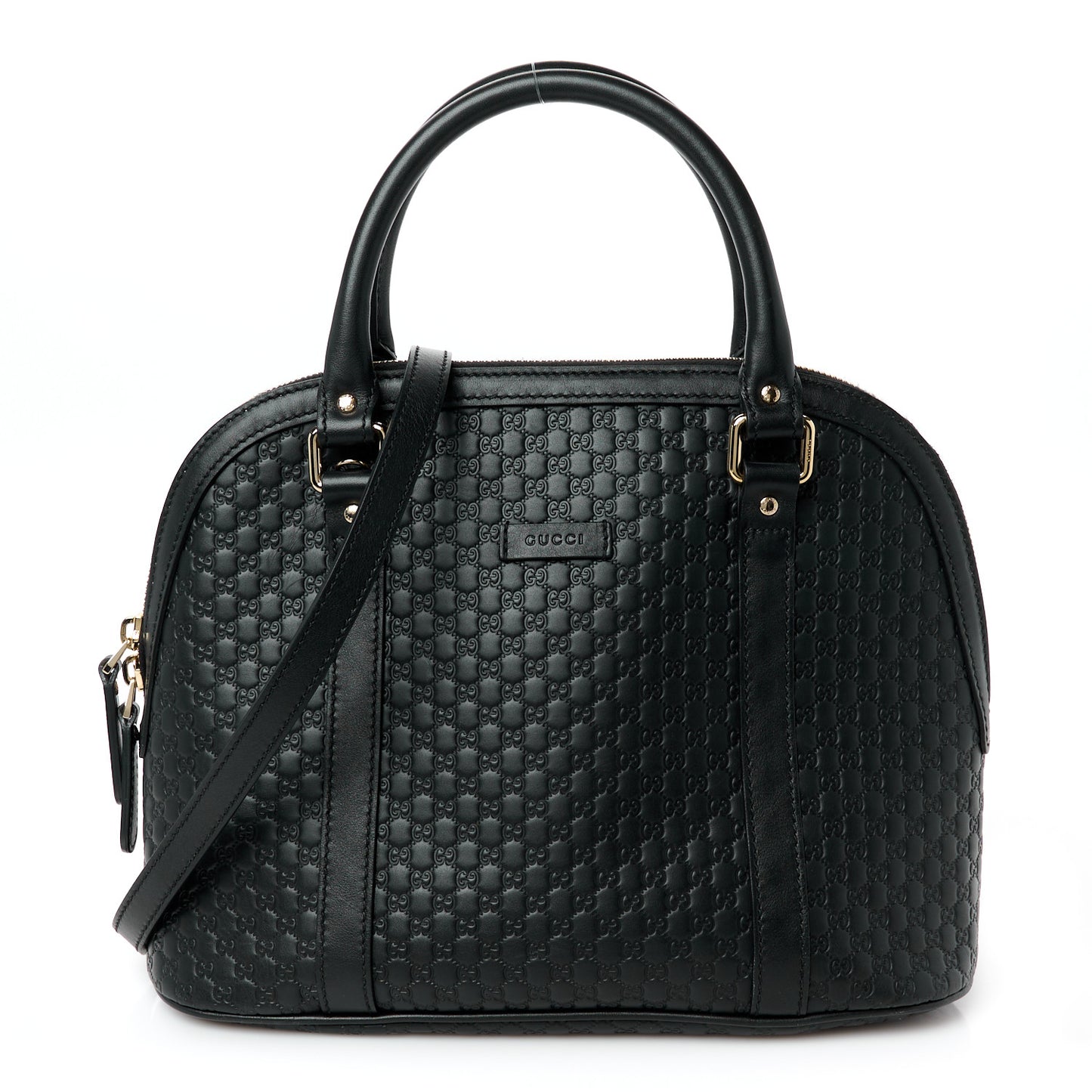 Microguccissima Medium Dome Bag Black