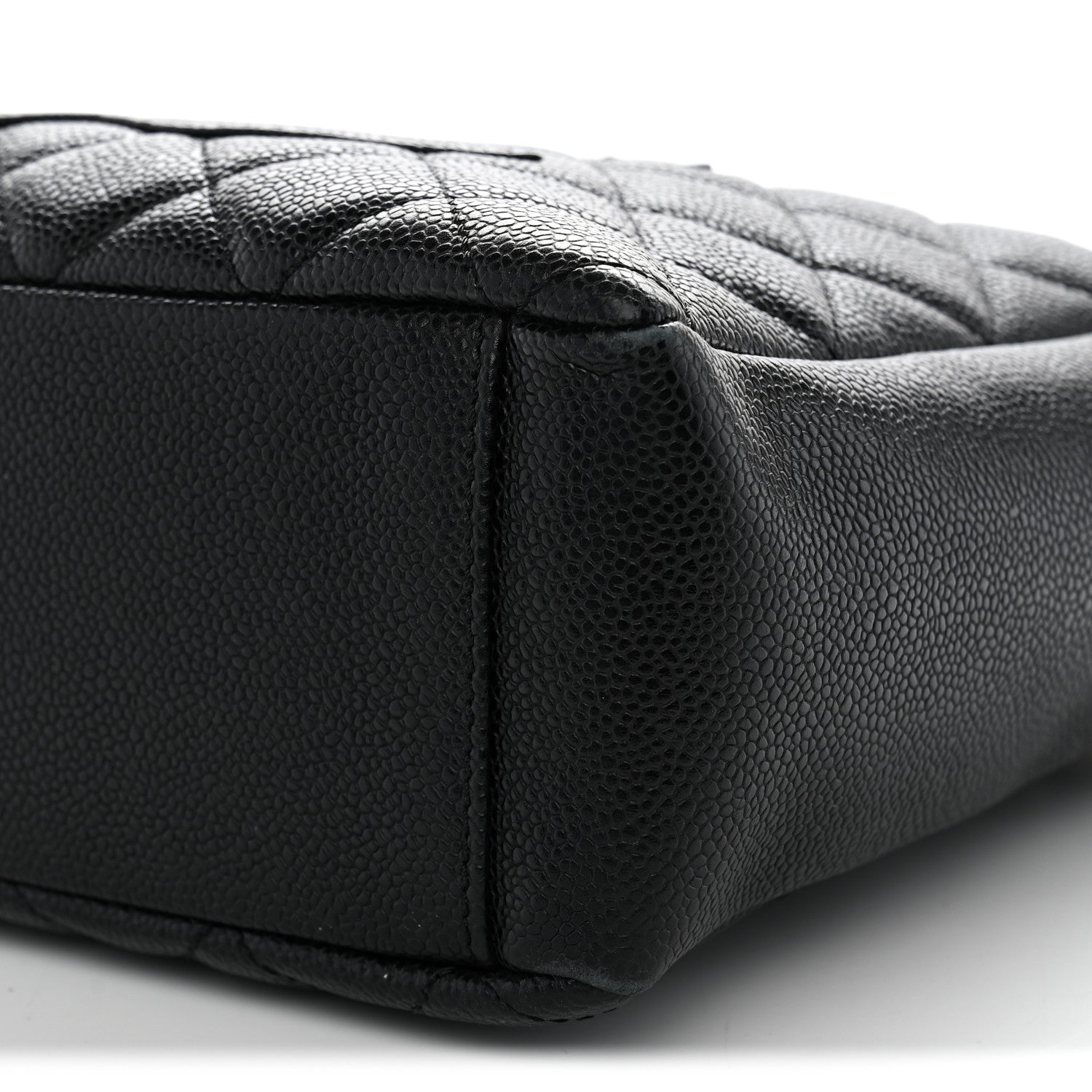 Chanel Caviar Quilted Petit Shopping Tote PST Black 9 of 11