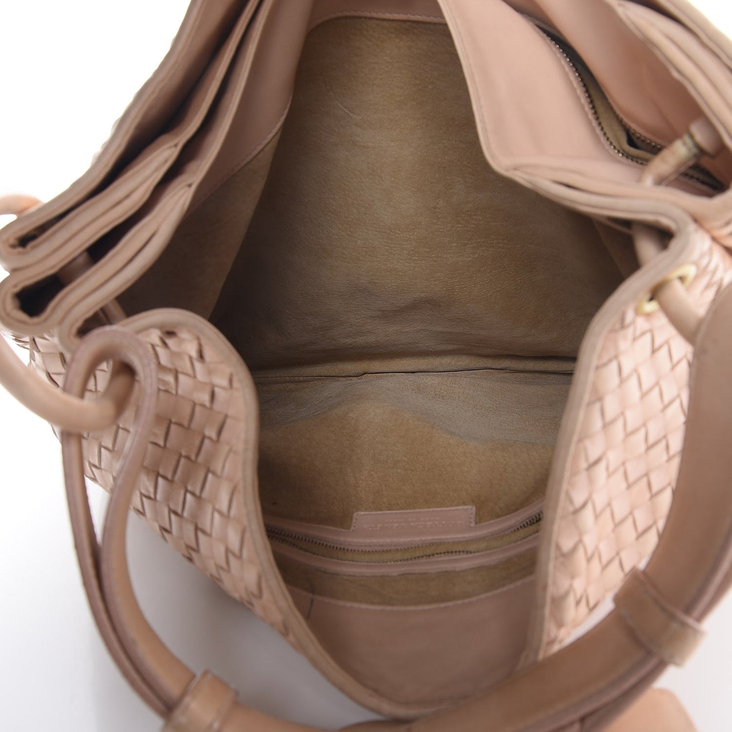 Nappa Intrecciato Duette Shoulder Bag Lotus