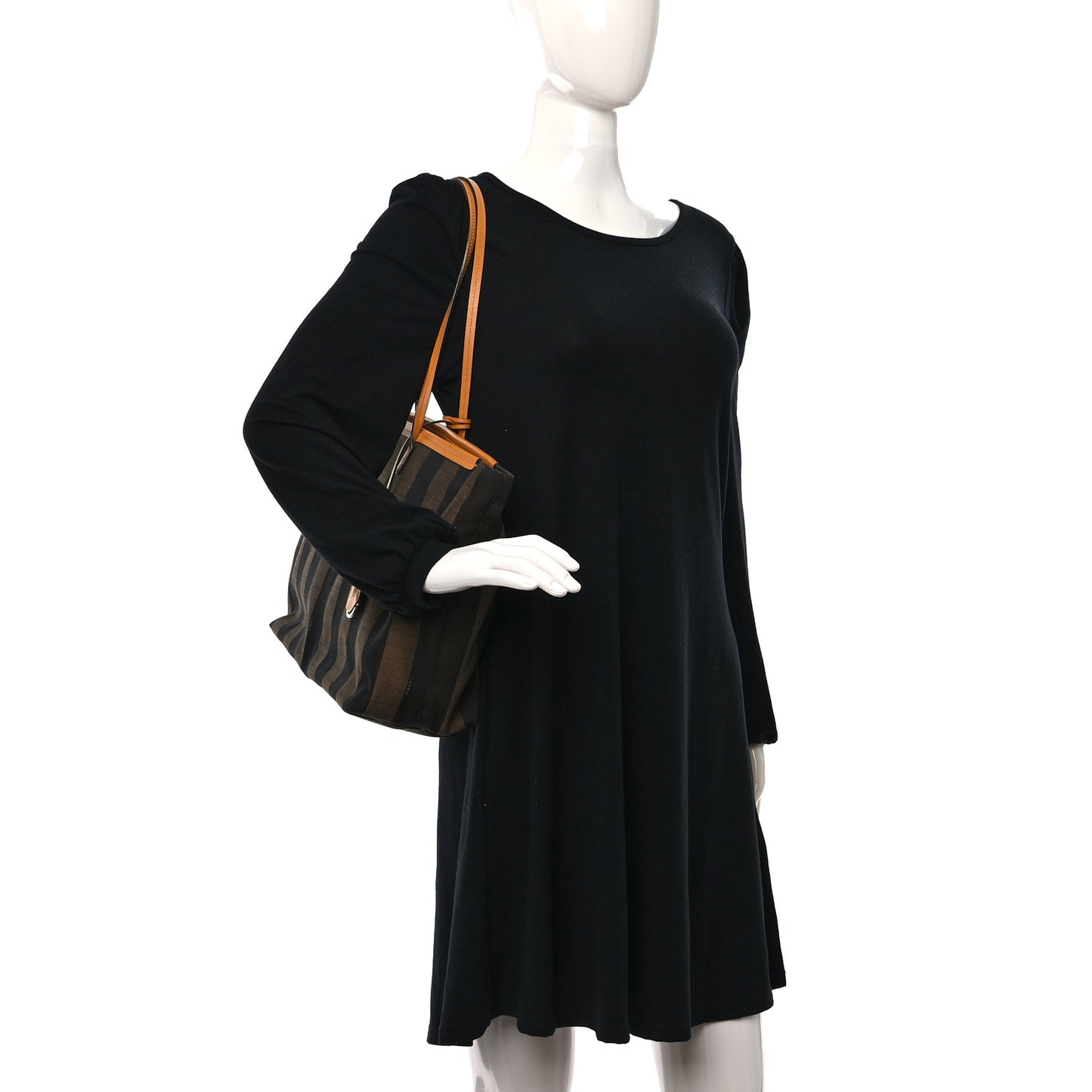 Pequin Vitello Medium Roll Tote Tobacco Yellow