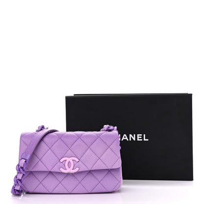 Chanel Shaded Caviar Quilted My Everything Small Flap Purple Light Purple 12 of 12