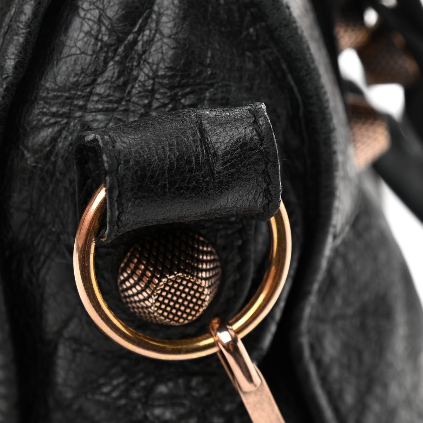 Agneau Giant 21 Rose Gold Hardware City Black