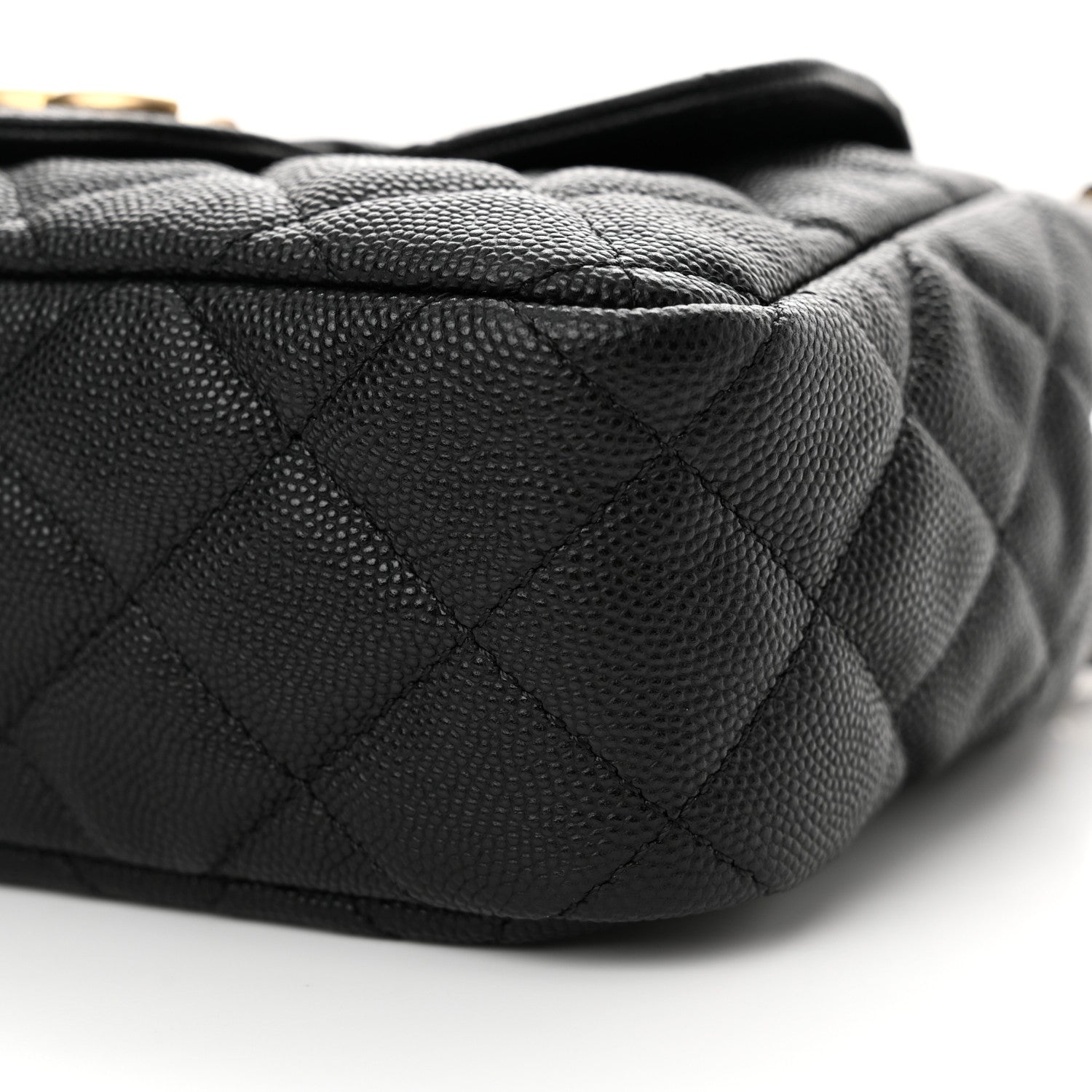 Chanel Caviar Quilted Small Wavy CC Hobo Black 10 of 11