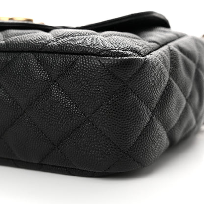 Chanel Caviar Quilted Small Wavy CC Hobo Black 10 of 11