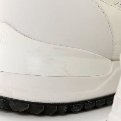 Louis Vuitton Calfskin Mesh Run Away Sneakers 37 White 9 of 10