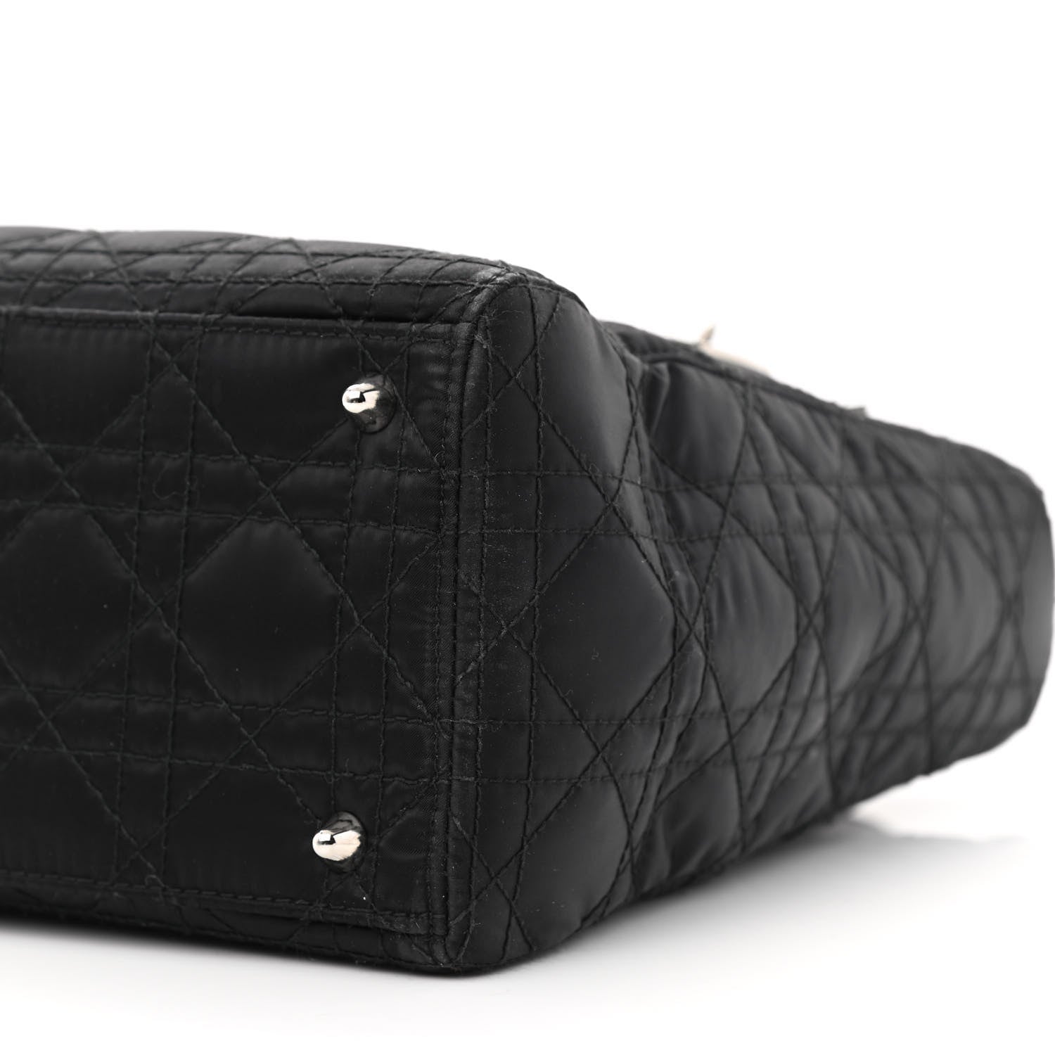Christian Dior Satin Cannage Medium Lady Dior Black 10 of 15