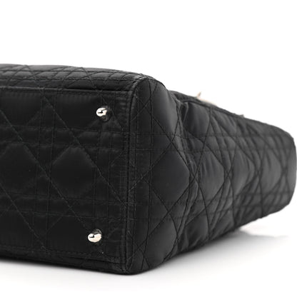 Christian Dior Satin Cannage Medium Lady Dior Black 10 of 15