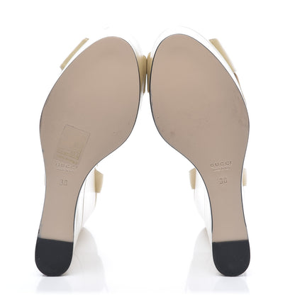 Gucci Calfskin Sally Platform Wedges 38 Ivory 5 of 8