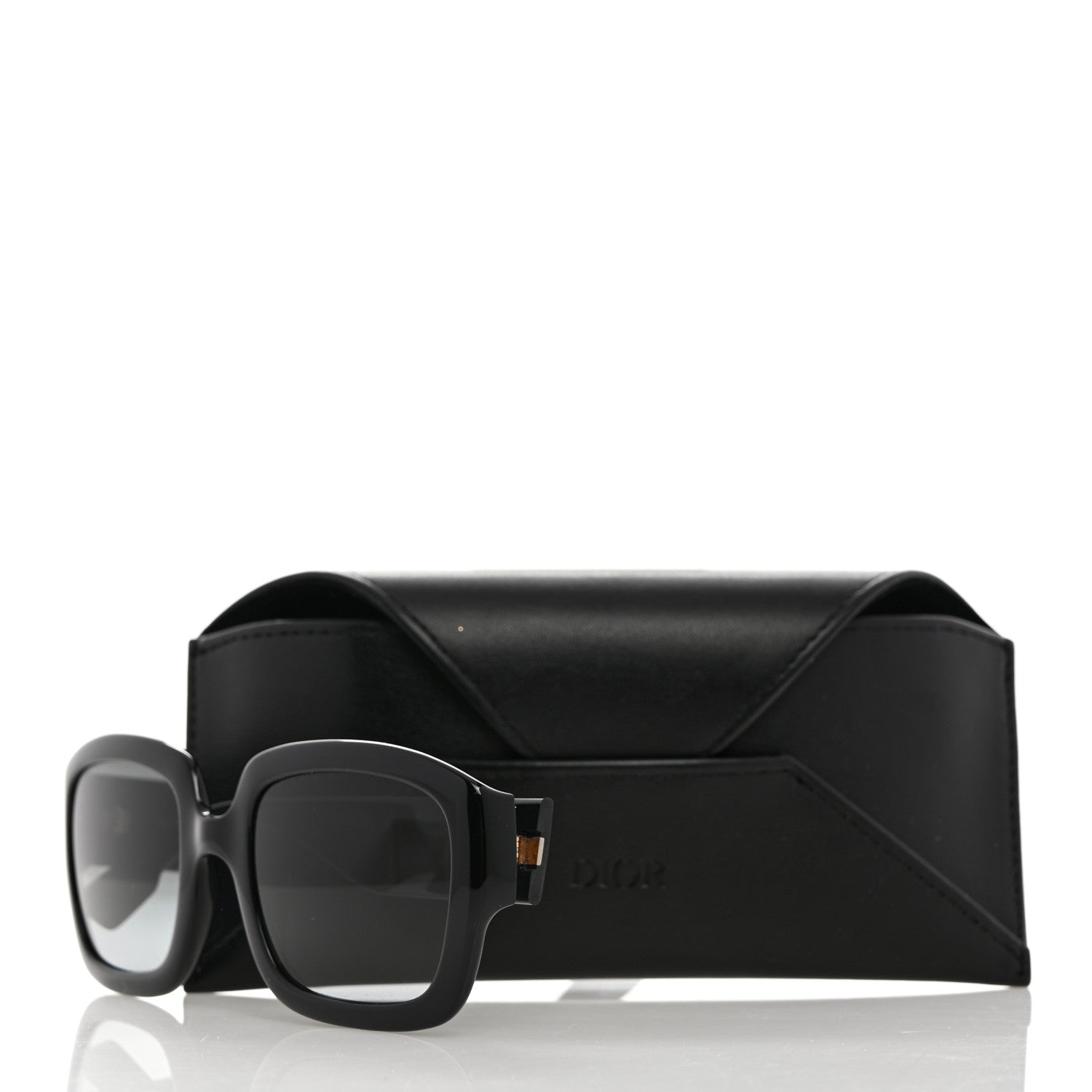 Christian Dior Acetate DDior Square Sunglasses Black 7 of 7