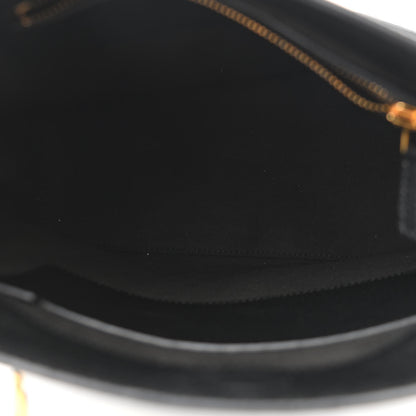 Tom Ford Pebbled Calfskin Zip Shoulder Bag Black 5 of 10