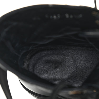 Louis Vuitton Calfskin Embossed Wonderland Ranger Boots 36.5 Black 6 of 9