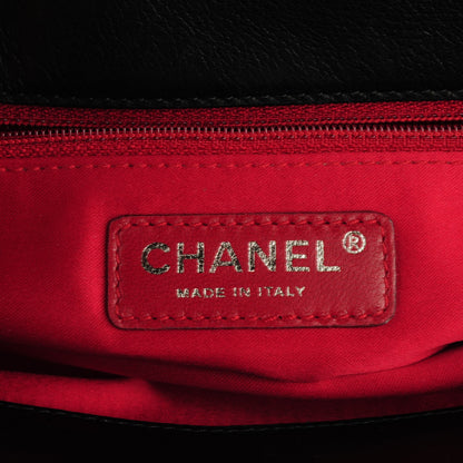 Chanel Lambskin Tweed Large Camellia Petals Flap Black 6 of 8