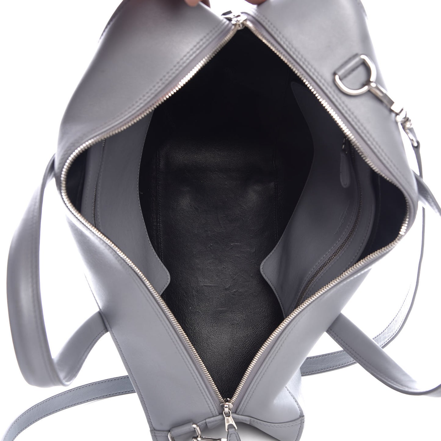 Calfskin M Triangle Duffle Gris Beton