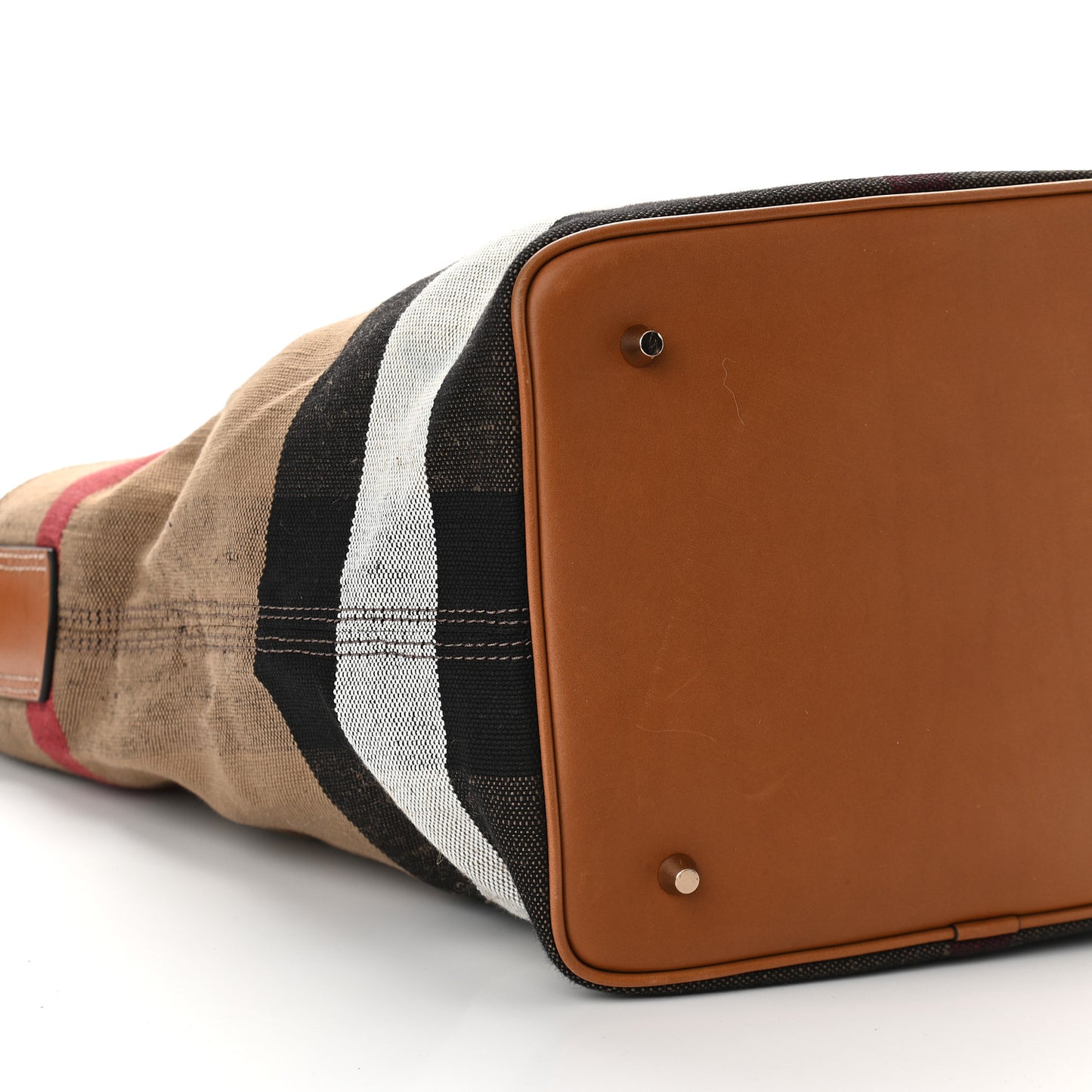 Canvas Mega Check Medium Ashby Hobo Saddle Brown
