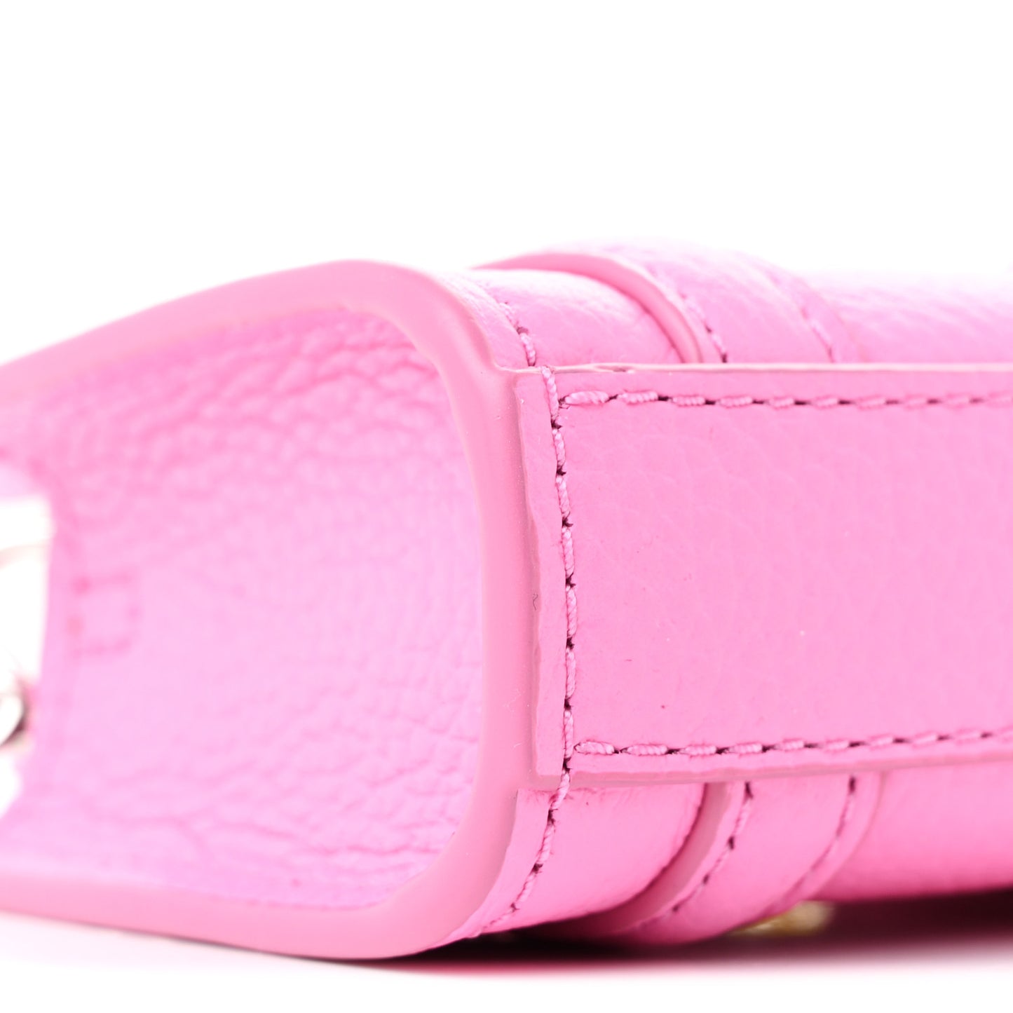 Grained Calfskin Nano The Tote Bag Crossbody Bow Pink