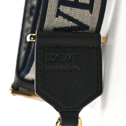 Loewe Calfskin Jacquard Anagram Strap Navy Black 4 of 6