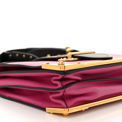 Prada City Calf Saffiano Cahier Bag Fuxia Black 8 of 11