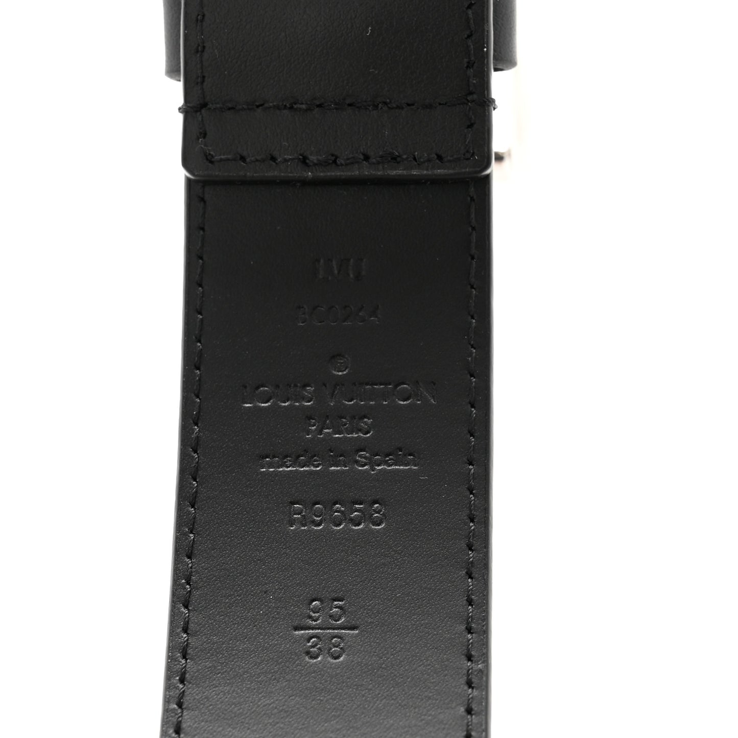 Calfskin 35mm Pont Neuf Belt 95 38 Black