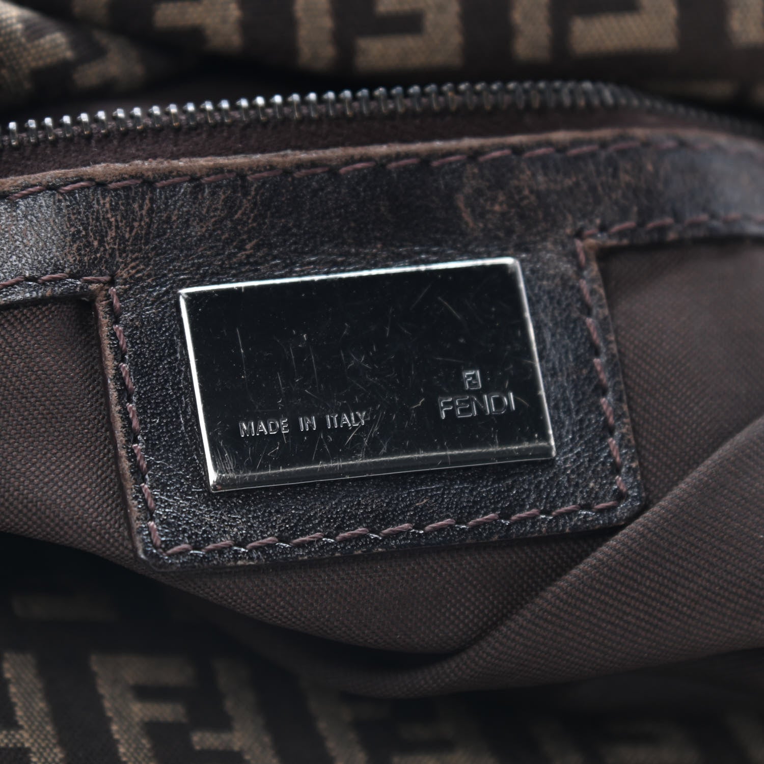Fendi Zucchino Baguette Brown 5 of 9