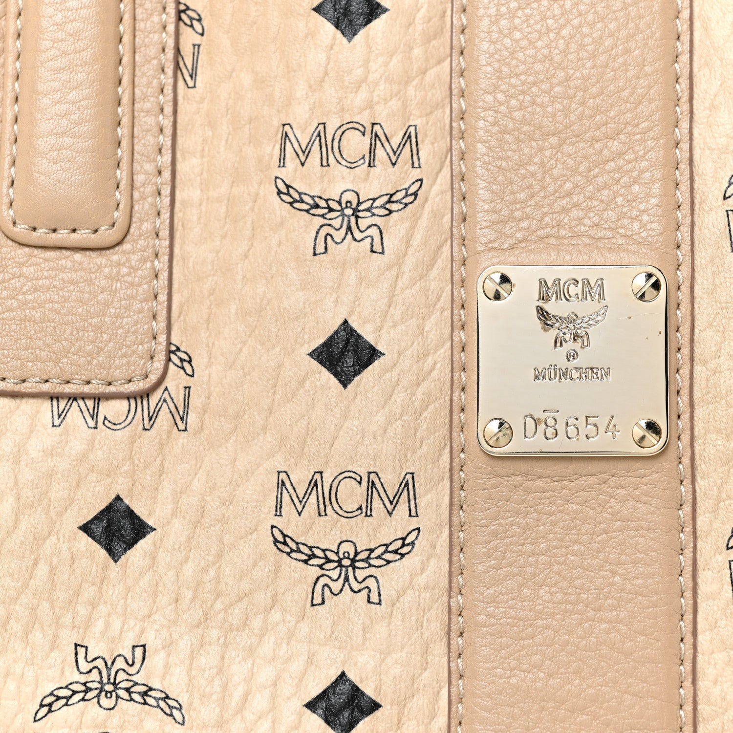 MCM Visetos Medium Liz Reversible Shopper Tote Beige 11 of 17