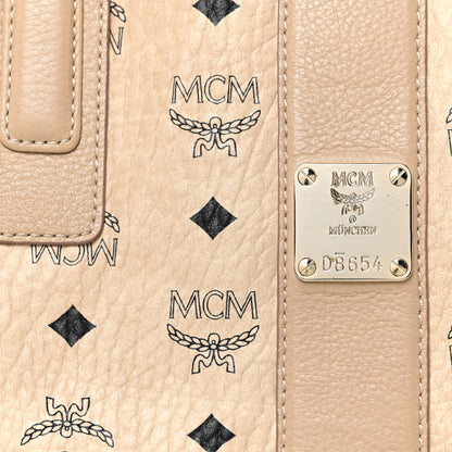 MCM Visetos Medium Liz Reversible Shopper Tote Beige 11 of 17