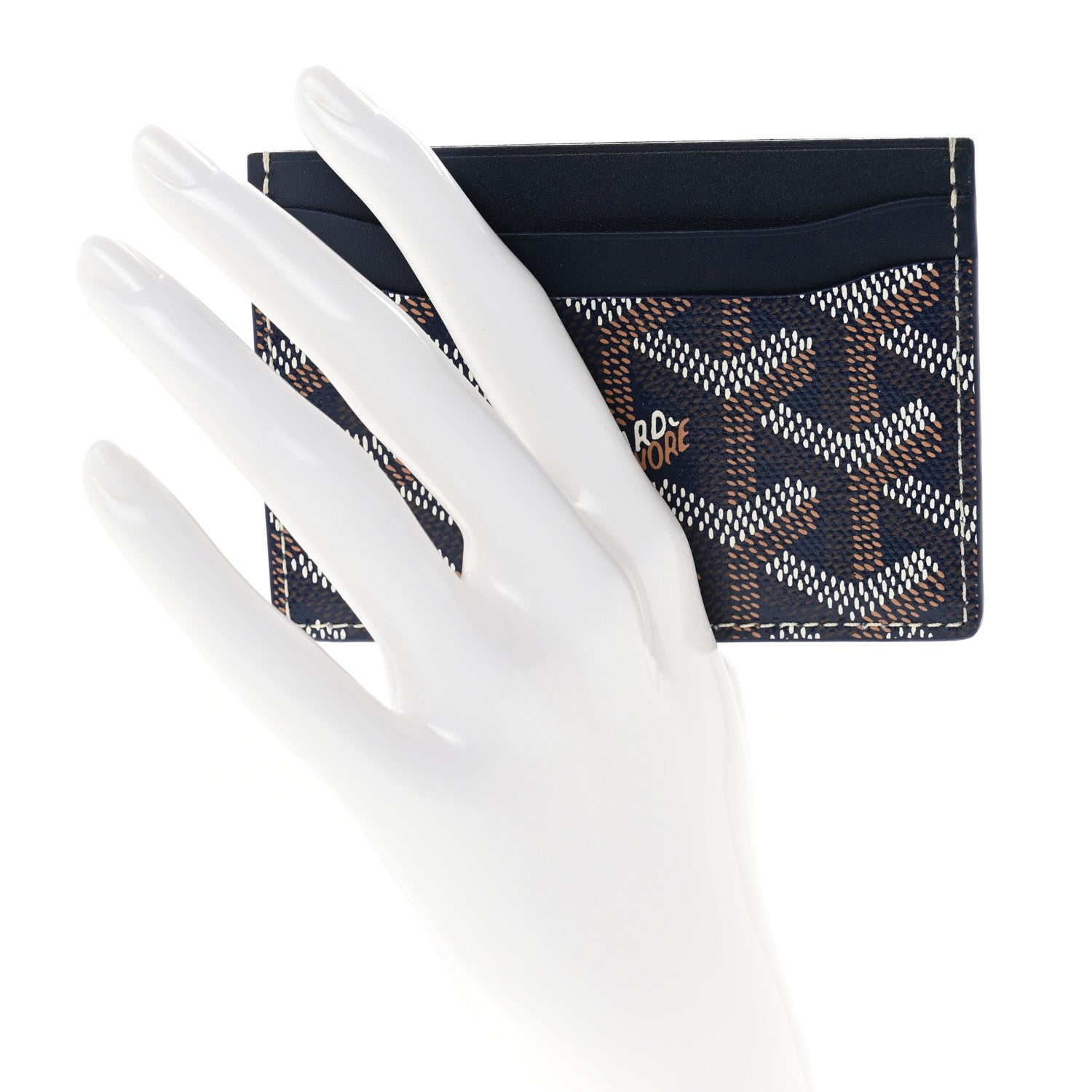 Goyard Goyardine Saint Sulpice Card Holder Navy 2 of 6