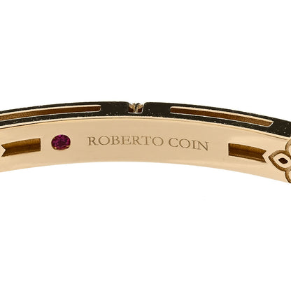Roberto Coin 18K Yellow Gold Narrow Love in Verona Bangle Bracelet 3 of 4